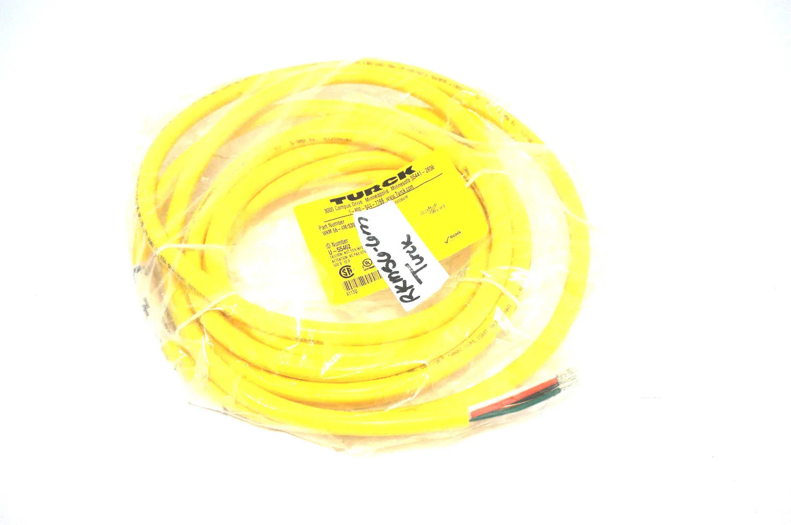 NEW TURCK WKM-56-4M/S3059 CORDSET WKM564MS3059