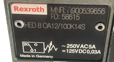 NEW REXROTH R900539656 PRESSURE SWITCH HED-8-OA-12/100K14-S