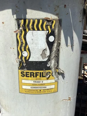 Serfilco YR360-2 Coalescing System Tank; Oil Filtration