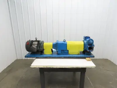Blackmer XLW3F 3" Sliding Vane Pump Positive Displacement 7.5Hp 230/460V RH
