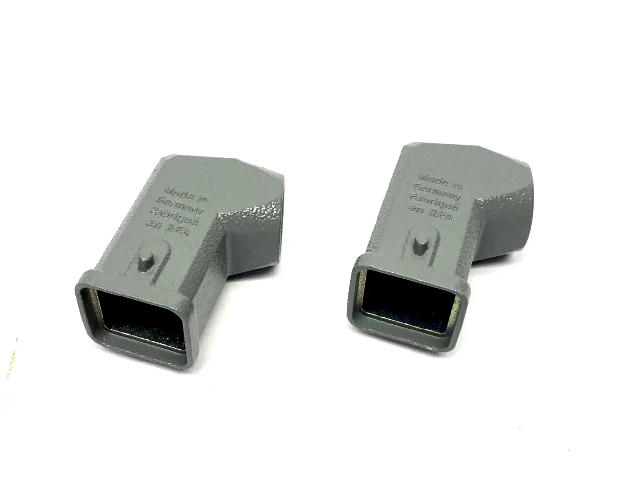 19200031640,Han 3A-GW-M20 | Harting 19200031640 Han 3A-GW-M20 Connector Hood Angled Entry 2 Peg LOT OF 2 - New