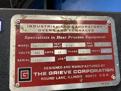 Used GRIEVE CABINET Heat Treating Units Ohio US | HGR 24 #1545818