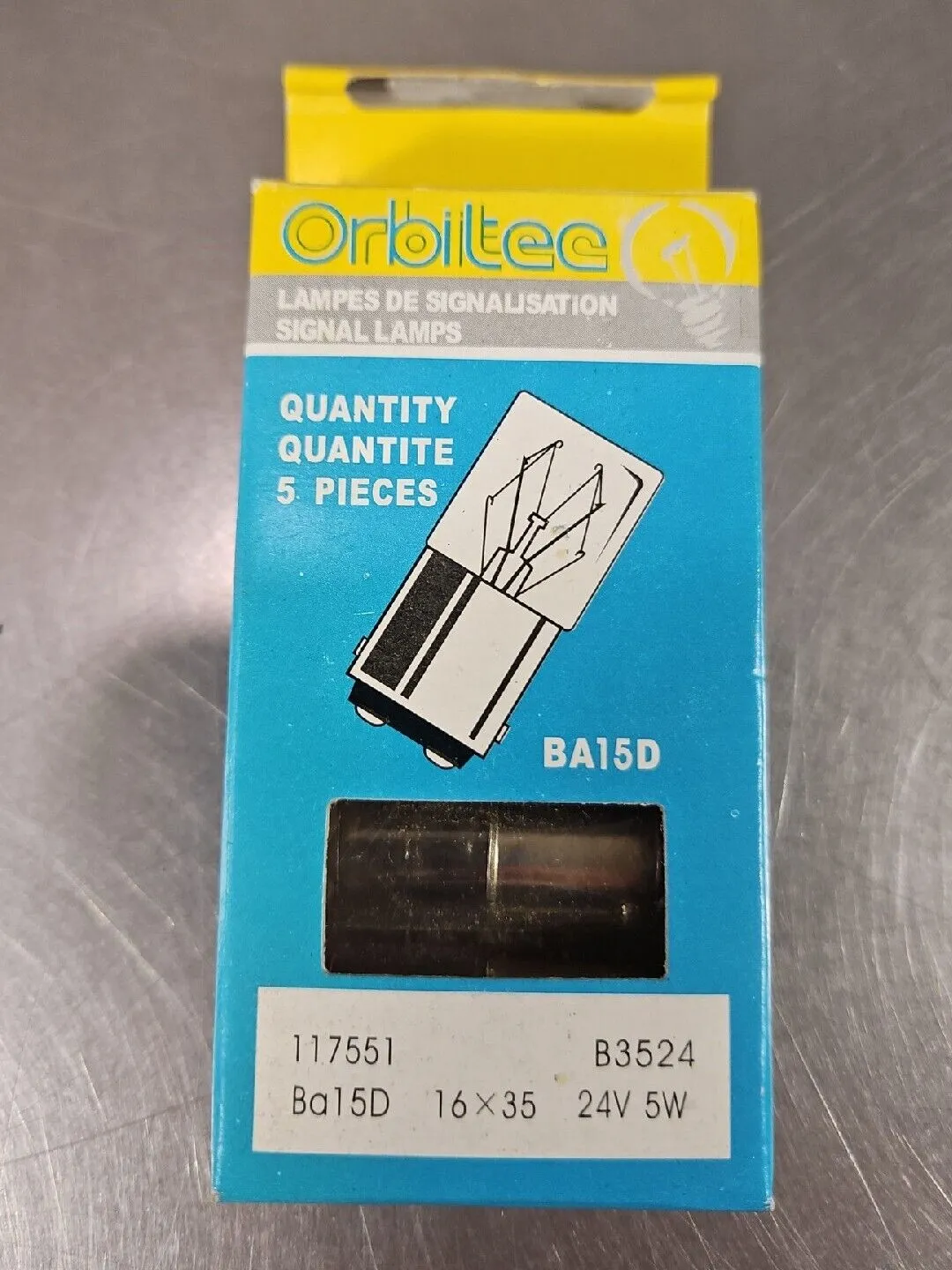 ORBITEE BA15D Bulb Lamp. Box With 5. Loc 4E-7