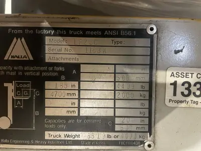 USED HALLA HLF25C