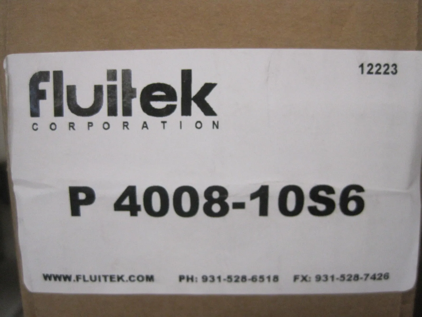 New Fluitek P4008-10S6 Filter Element P400810S6