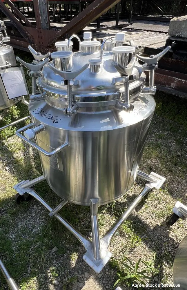 Used Heavy-Duty 316L Stainless Steel Jacketed Tank – Vertical