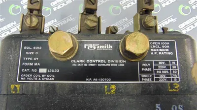 AO Smith / Clark I3U33 Size 3 Motor Starter 100 Amps 7.5-50HP Used