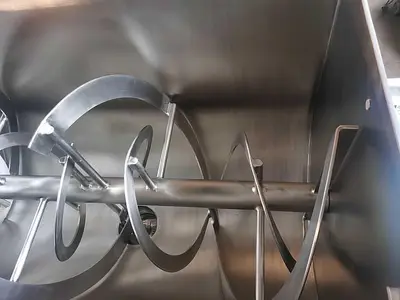 New 15 Cubic Foot Stainless Steel Ribbon Mixer, 5 HP #4679790