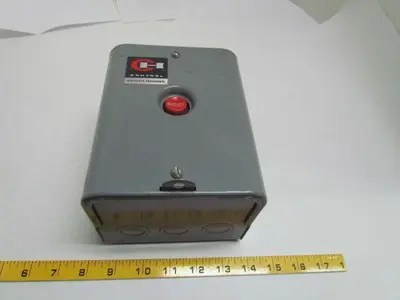 Cutler Hammer 10176 10176H25A Enclosed Overload Relay Reset Switch Single Coil
