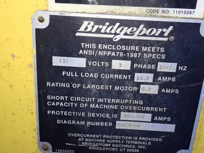 Bridgeport 11" X 58" Vertical Mill