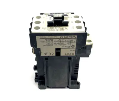 SC-E03/G,SE12AG,SZ1AS1T,SZ-AS1/T | Fuji Electric SC-E03/G Contactor 2VDC SE12AG, SZ-AS1/T Auxiliary Contact SZ1AS1T - Used