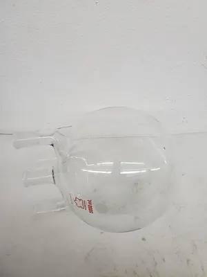 KONTES 5000 ML ROUND GLASS FLASK (4 NECK)