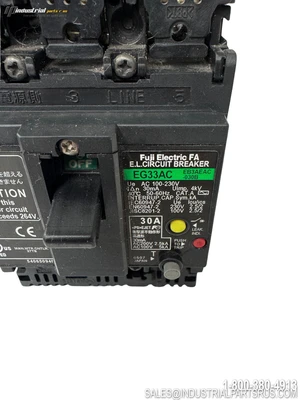 Used FUJI EG33AC Circuit Breakers Kentucky US | Industrial Parts R Us Inc. #1332363
