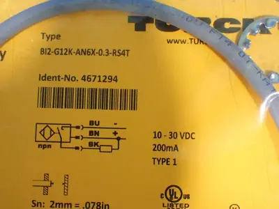 NEW TURCK BI2G12KAN6X0.3RS4T
