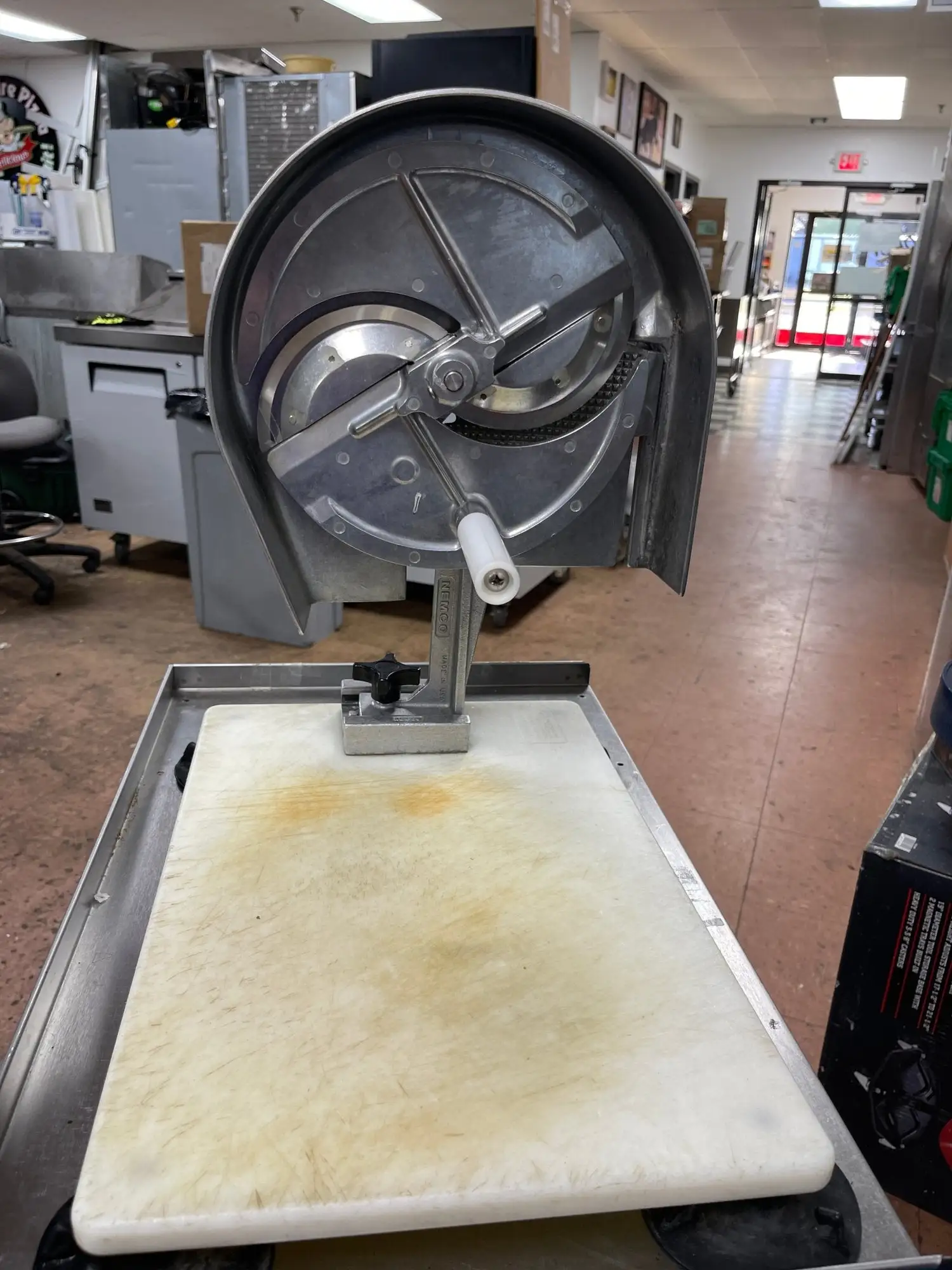 Used Nemco Used Nemco 55200AN 1/16"-1/2" Adjustable Easy Slicer Fruit / Vegetable Cutter - JD Slicers / Dicers / Cutters Illinois US | Falcon Restaurant Supply #1375157
