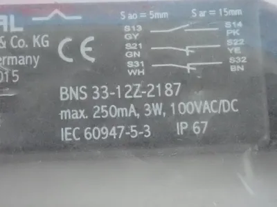New | in-Stock SCHMERSAL BNS 3312Z2187 Relays & Switches | HGR 24 #739144