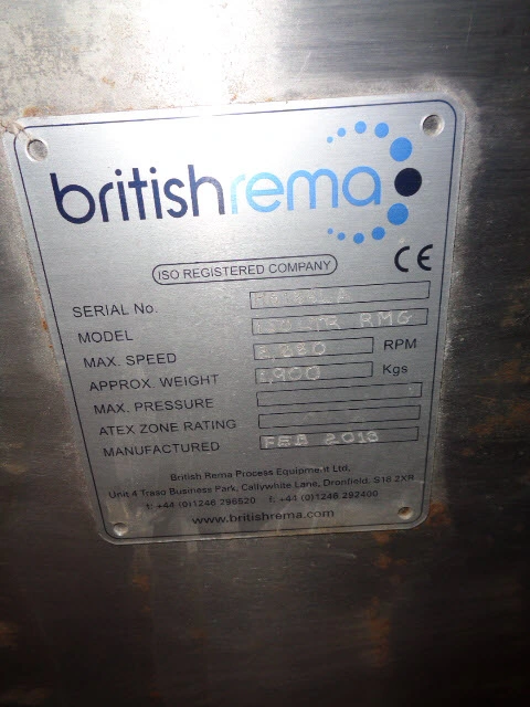 120L Chitra High Shear Mixer/ Rapid Mixer Granulator Type 150 RMG