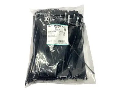 New | in-Stock Panduit Black Weather Resistant Nylon Marker Ties 14.6" Long LOT OF 600 Misc Fasteners Michigan US | Maverick Industrial Sales #1397305