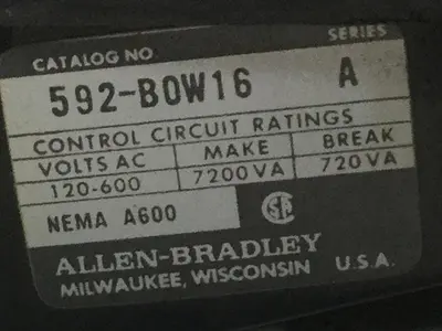 USED ALLEN BRADLEY 509-A0A SER B