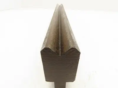 Press Brake Die 14-5/8" Long 90° V 1/2" Tang 1-7/32" W 1-3/4" H