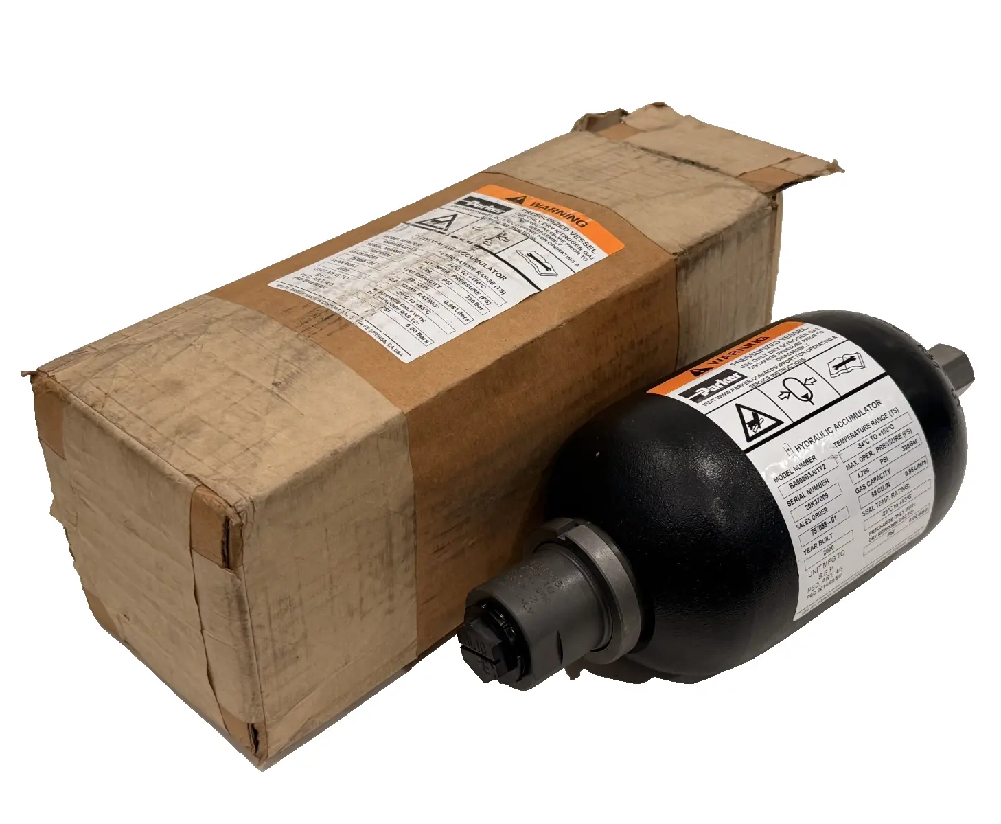 NEW PARKER BA002B3J01Y2 HYDRAULIC ACCUMULATOR