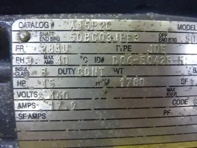 USED US ELECTRICAL MOTORS A15P2C