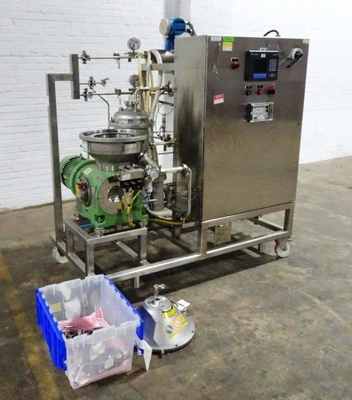 Westfalia CSC 6-06-076 hydro-hermetic clarifier skid, 316L SS.