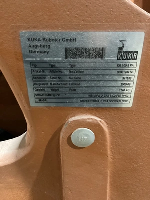 USED 2008 KUKA KR 100-2 PA
