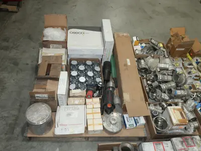 3 PALLETS OF ASSORTED VALVE PARTS