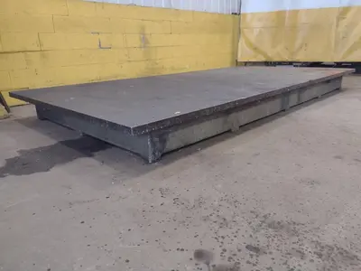 12' X 6' STEEL LAYOUT TABLE PLATE: STOCK #23783