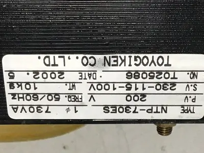 USED TOYOGIKEN NTP-730ES