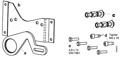 Siemens ASK71.4 Linear Crank Arm Kit With Bracket for GCA & GBB Damper Actuator [New]