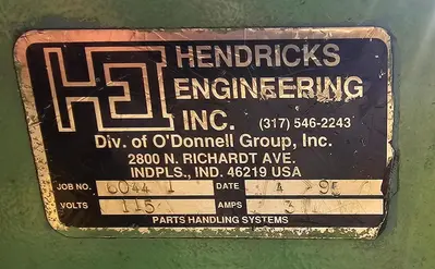 USED 1995 HENDRICKS ENGINEERING 6044
