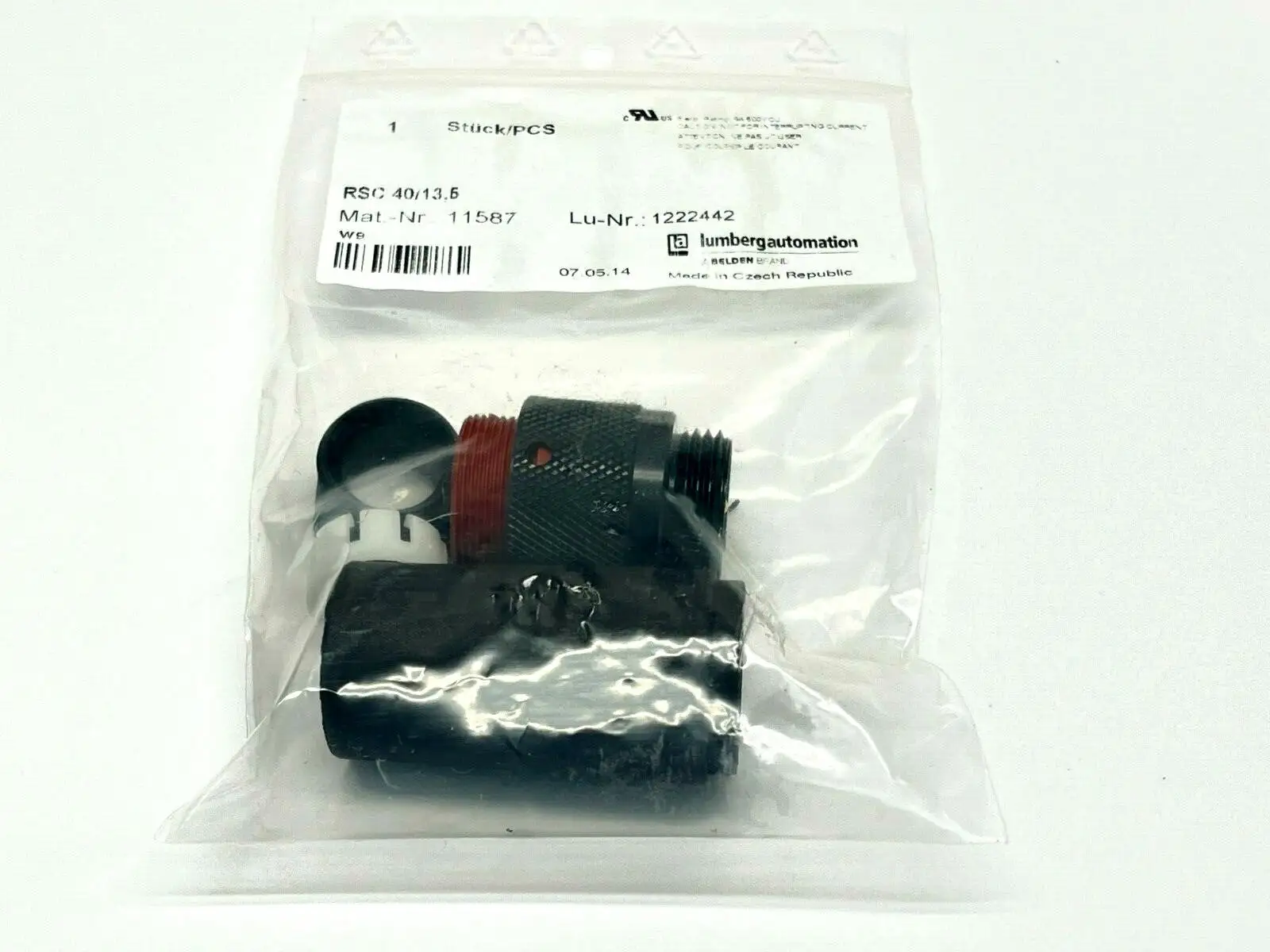RSC 40/13.5 | Lumberg Automation  Field Attachable Sensor Connector 11587 - New