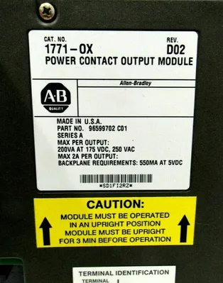 NEW ALLEN BRADLEY 1771-OX OUTPUT MODULE 1771OX