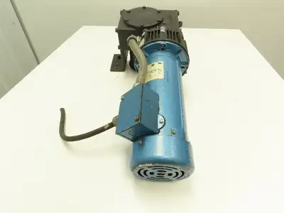 90VDC 1Hp Gearmotor w/ Warner EM 50-20 Clutch Brake 30:1 Gearbox Winch