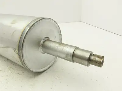 Belt Conveyor Steel Drive/Tail Pulley 5.4" Dia 23-7/8"W Welded Shaft