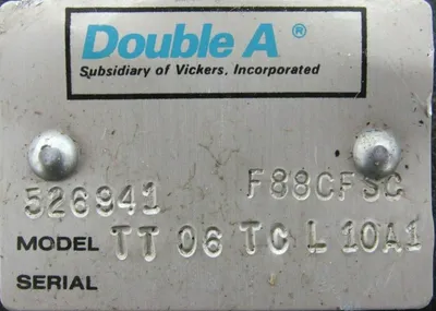 NEW DOUBLE A TT-06-TC-L-10A1 VALVE 526941 TT06TCL10A1