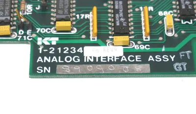 KEARNEY & TRECKER 1-21234 06 ANALOG INTERFACE ASSY. REV. 9, 121234
