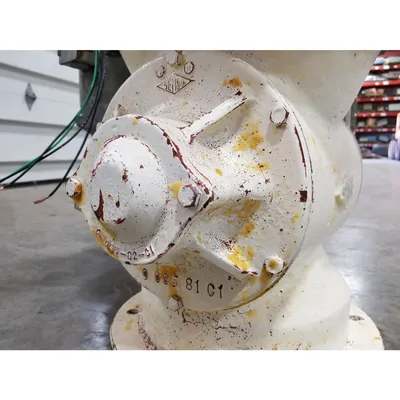Used 10"Ø Rotary Air Lock W/ Dual Shaft Agitated Hopper