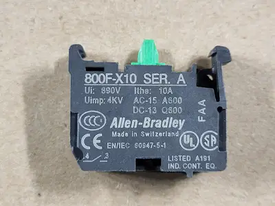 Package of Contact Blocks - 4 x 800F-X01 x 4, 800F-X10, 4 x 800F-N3G