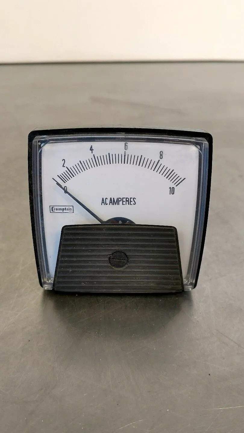 Crompton AC Amperes 2002001356 Meter Gauge BIN#3