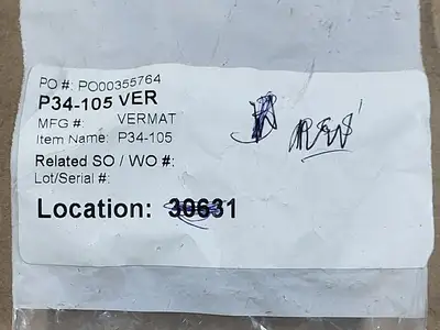 USED VERMAT P34-105