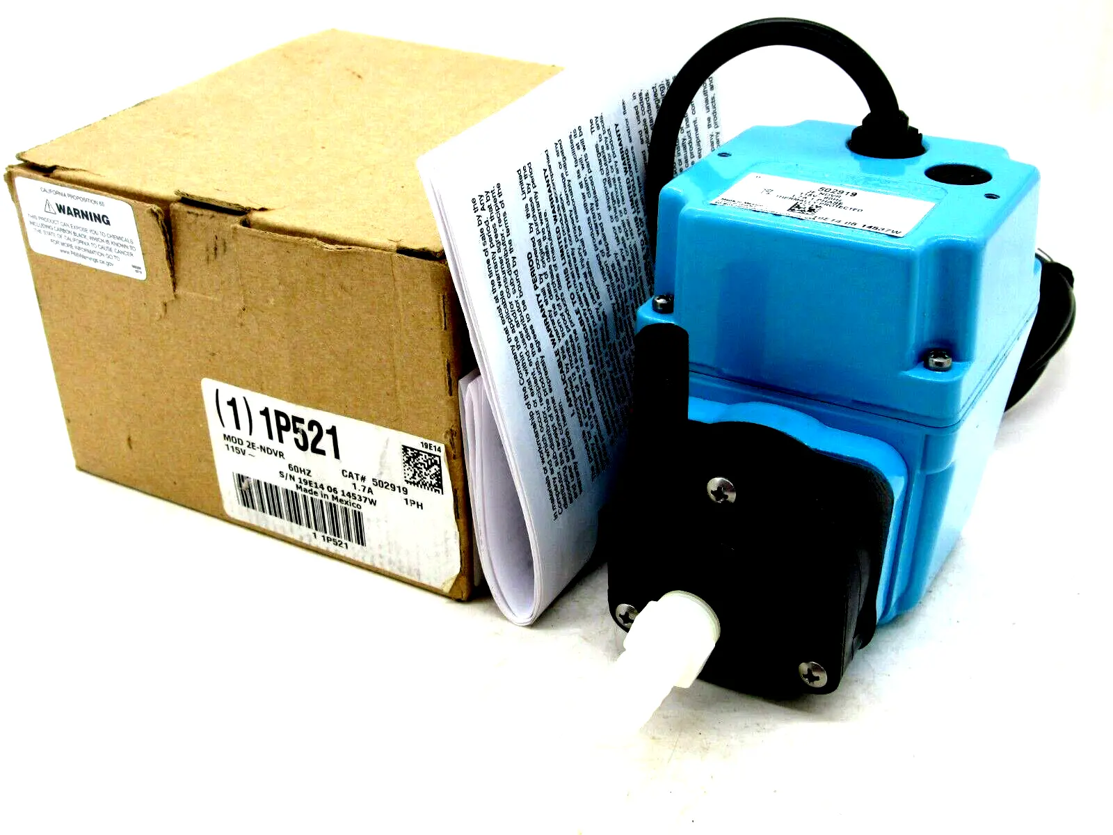 NEW LITTLE GIANT PUMPS 2E-NDVR PUMP115V 60HZ 2ENDVR
