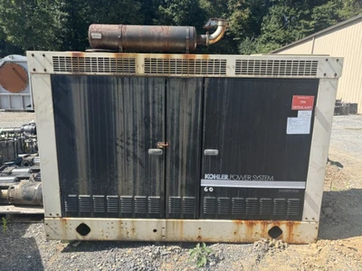 Kohler 60RZG 60 KW Gas Generator CNG / Propane GM 5.7 L gas engine 3 phase