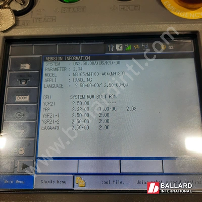 YASKAWA Motoman MH180 Robot System w/ DX200 Controller