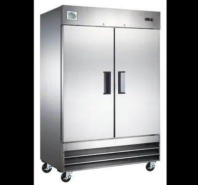 Elite Stainless Steel 2 Door Refrigerator