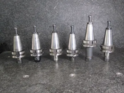 6x BT40 Tool Holders Includes retention Knobs Pull Studs DMG Mori Seiki NV5000