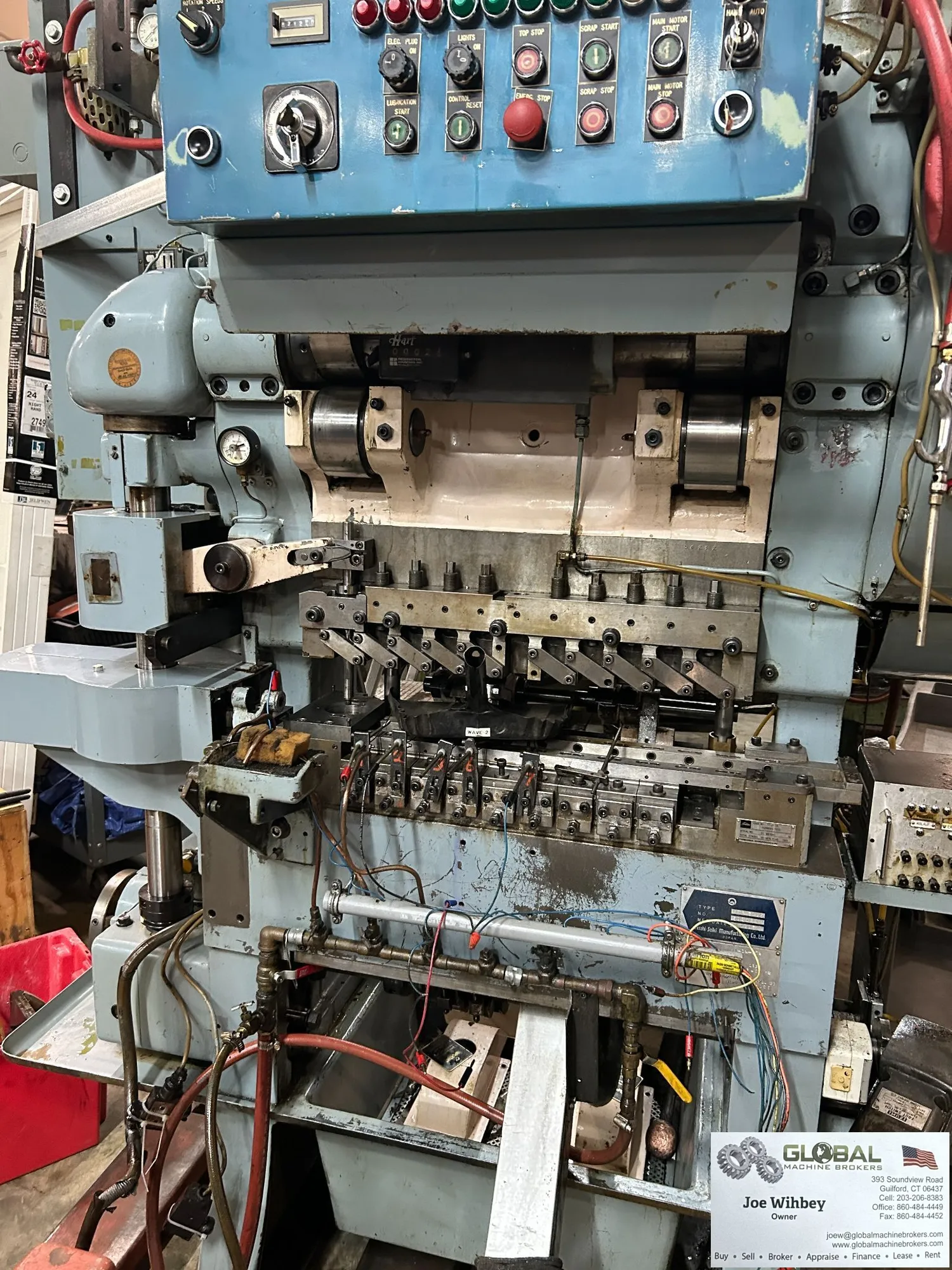 Asahi Seiki TP-25 Transfer Press 2” Stroke 11 Op Single Row Feed