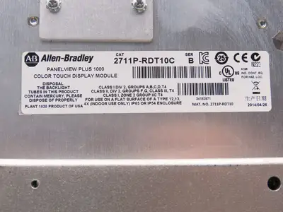 Allen Bradley 2711PC-T10C4D1 HMI PanelView Plus 1000 10.4" Operator Touch Panel